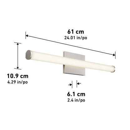 Nuvo 24" LED Bathroom Vanity Light 5CCT