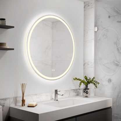 Miroir de salle de bain à DEL Delany 32 po anti-buée
