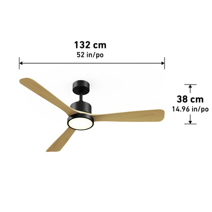 Adney 52 po ventilateur de plafond à DEL