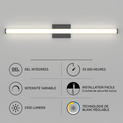 Nuvo 36" LED Bathroom Vanity Light 5CCT