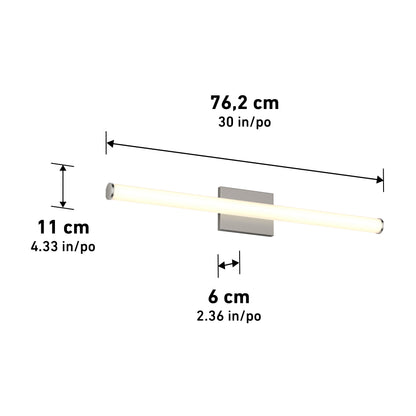 Nuvo 30" LED Bathroom Vanity Light 5CCT