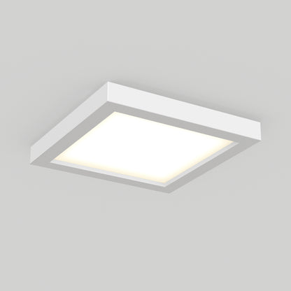 The Skylight Pro Square 7in 3K LED Flush Mount is a white square light fixture.