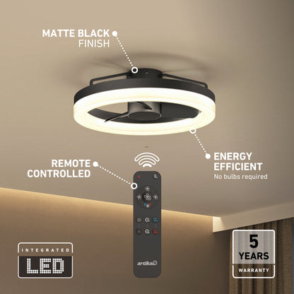Alure 23" LED Ceiling Fan with Remote Control