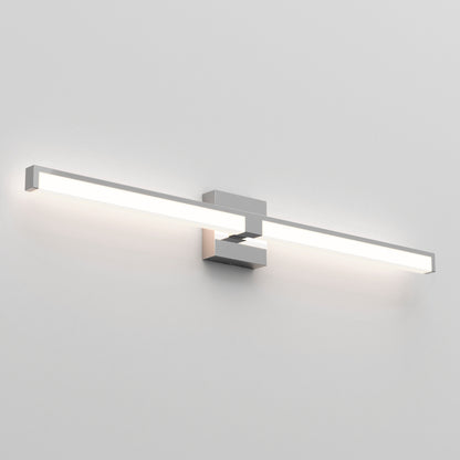 The Tivoli 36'' LED Vanity Light is a modern, rectangular wall-mounted fixture with a sleek, minimalist design that emits a soft, even glow against a plain white wall.