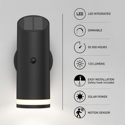 Alba luminaire solaire extérieur à DEL avec détecteur de mouvement