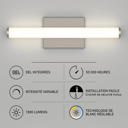 Nuvo 16" LED Bathroom Vanity Light 5CCT