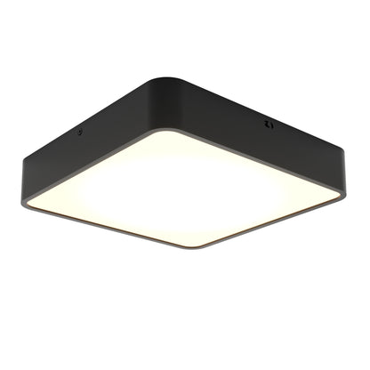 The LYDEL LED Ceiling Light features a modern, square design with a black frame and glowing white panel, shown from below against a white background.