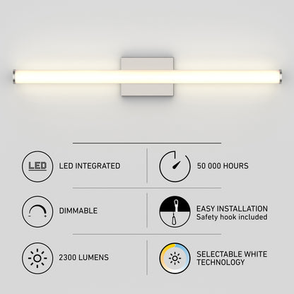 Nuvo 30" LED Bathroom Vanity Light 5CCT