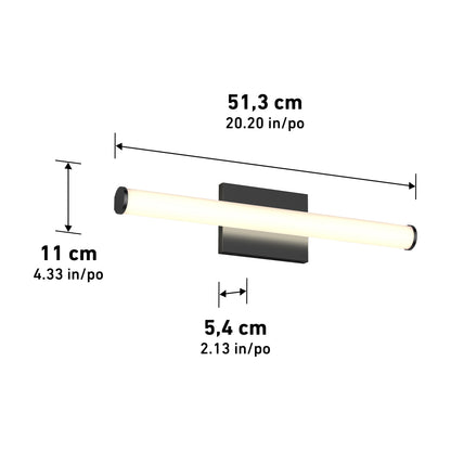 Nuvo 20" LED Bathroom Vanity Light 5CCT
