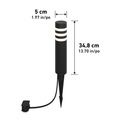 C7 LED Low Voltage Bollard Light — 4-Pack