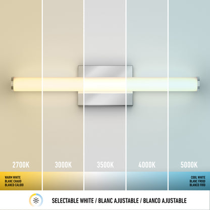 Nuvo 20" LED Bathroom Vanity Light 5CCT