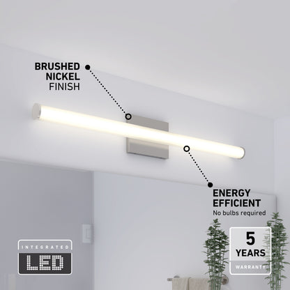 Nuvo 30" LED Bathroom Vanity Light 5CCT