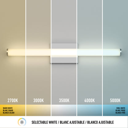 Nuvo 24" LED Bathroom Vanity Light 5CCT