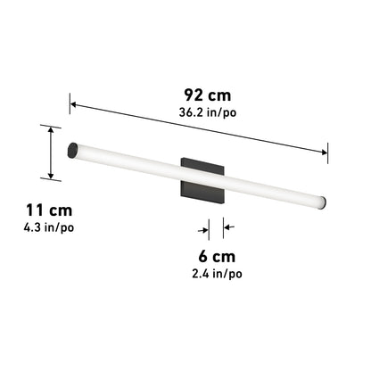 Nuvo 36" LED Bathroom Vanity Light 5CCT