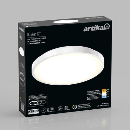 Rayker PRO 12" LED Flush Mount with Interchangeable Trim