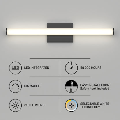 Nuvo 24" LED Bathroom Vanity Light 5CCT