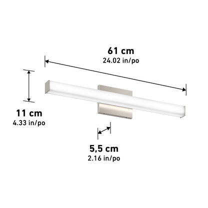 Mylo 24" LED Bathroom Vanity Light 5CCT