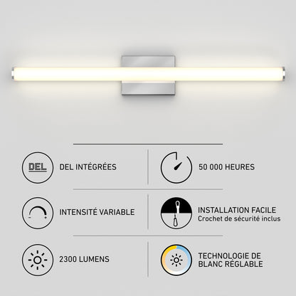 Nuvo 30" LED Bathroom Vanity Light 5CCT