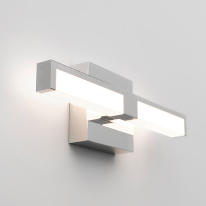 The Tivoli 14'' LED Vanity Light in black is a stylish light fixture designed for wall installation.