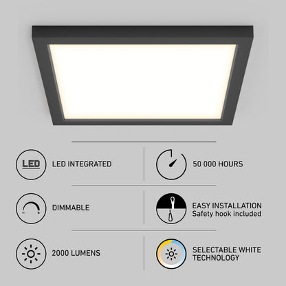 Skylight Square 12" LED Flat Panel Light 5CCT — 6-Pack