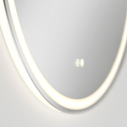 Miroir de salle de bain à DEL Delany 32 po anti-buée