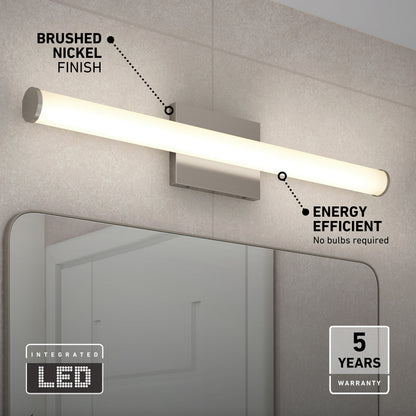 Nuvo 24" LED Bathroom Vanity Light 5CCT