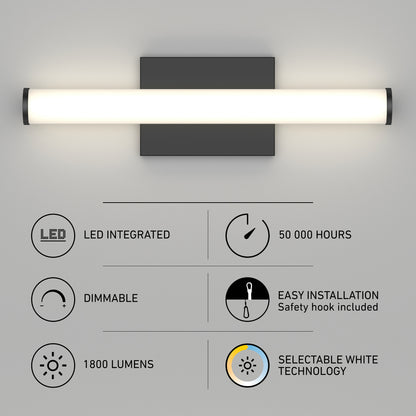 Nuvo 16" LED Bathroom Vanity Light 5CCT
