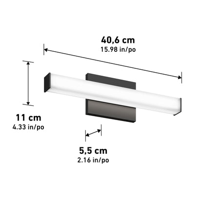 Mylo 16" LED Bathroom Vanity Light 5CCT