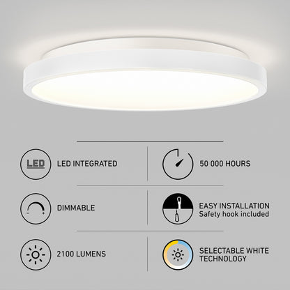 Rayker PRO 15" LED Flush Mount with Interchangeable Trim