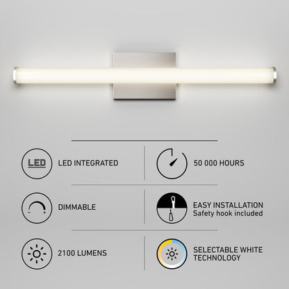Nuvo 24" LED Bathroom Vanity Light 5CCT