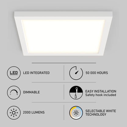 Skylight Square 12" LED Flat Panel Light 5CCT — 6-Pack