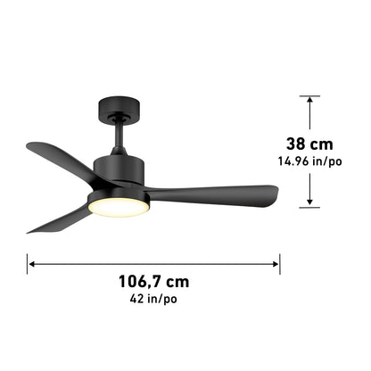 Adney 42" LED Ceiling Fan