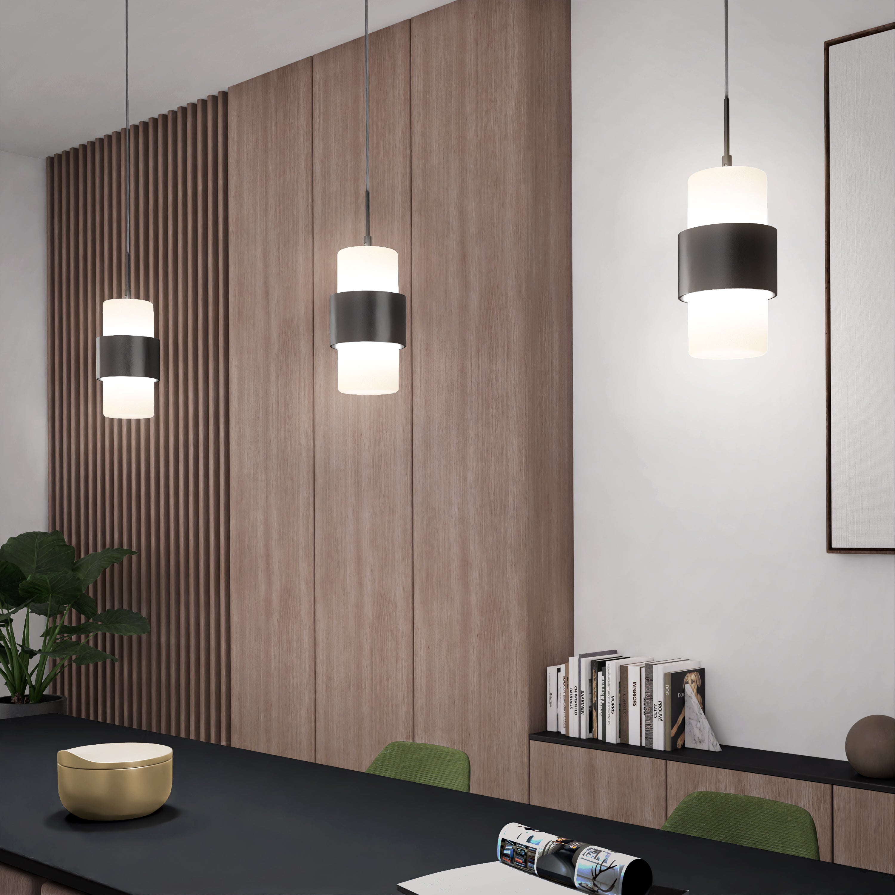 Miko LED Mini Pendant 3CCT in Black | Artika Pro Canada