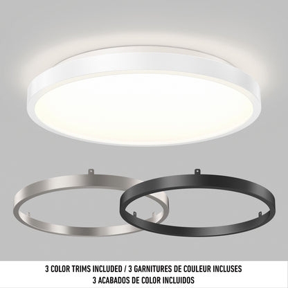 Rayker PRO 12" LED Flush Mount with Interchangeable Trim